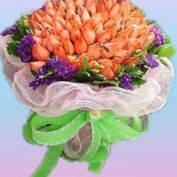 101 Orange ROSES